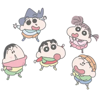 蜡笔小新可爱人物免扣素材