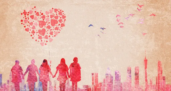 红色公益爱心慈善活动宣传海报展板背景图片PSD分层设计素材模板