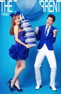 时尚情侣封面写真