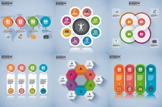 ppt素材3d数据图表模板可视化图形统计标签矢量图标模型ai源文件