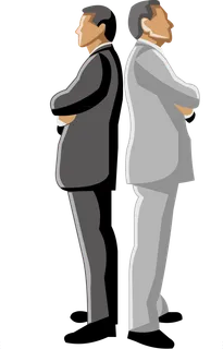 彩色矢量卡通商务团队人物 免抠