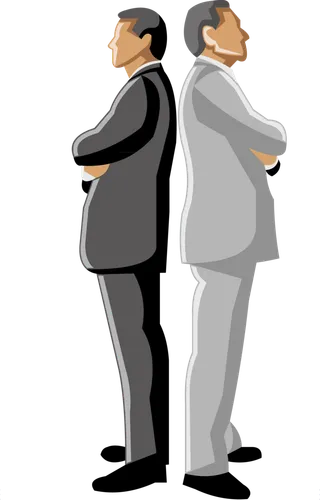 彩色矢量卡通商务团队人物 免抠