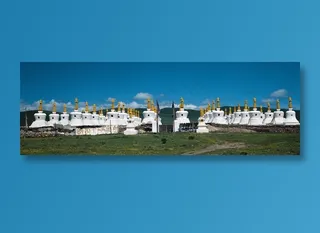 唯美风景画草原风景画