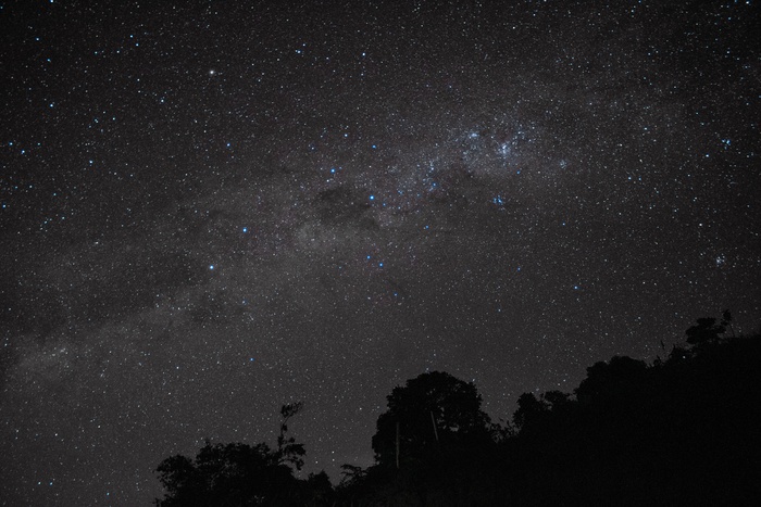 黑色星空摄影素材