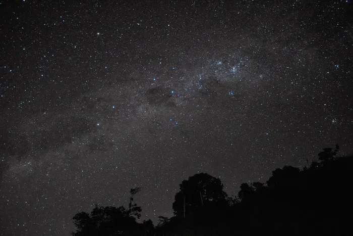黑色星空摄影素材