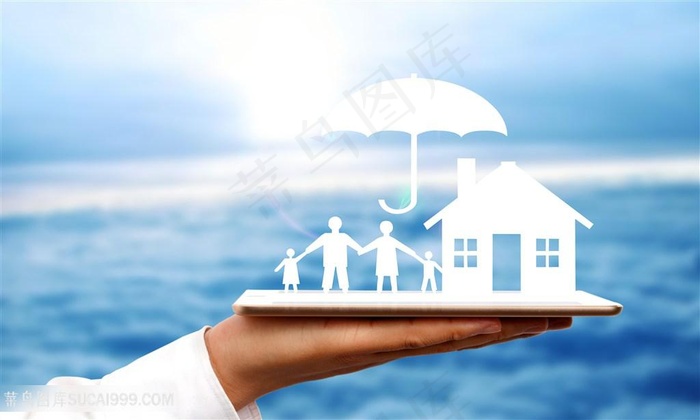 手拿ipad上的房屋