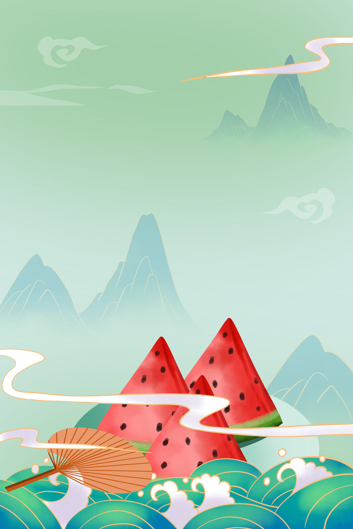 中式古典国潮来袭海报展板宣传背景图PSD设计PS模板素材