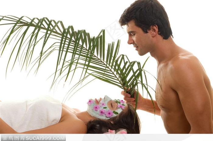 面部护理-敷面膜享受植物SPA