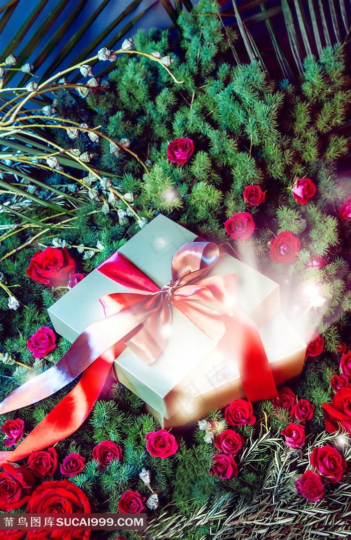 玫瑰花从中礼物