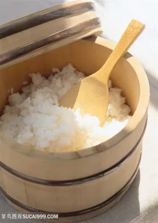 唯美大米饭图片