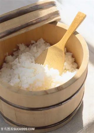 唯美大米饭图片