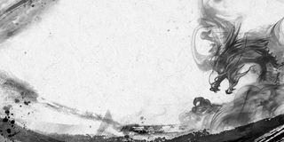 中国风传统水墨古风古典展板边框工笔画PS海报背景平面设计素材