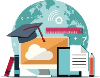 地球仪电脑网络科技kv主视觉素材