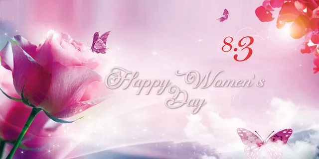 三八妇女节女神节贺卡素材