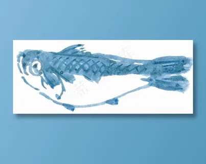 国画鱼虾蟹龟工笔美图素材