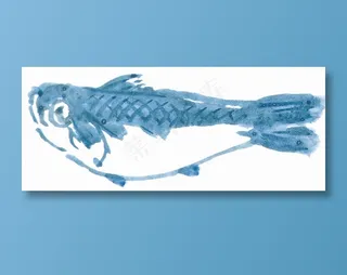 国画鱼虾蟹龟工笔美图素材