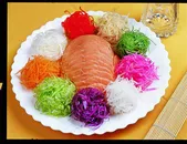 绵绣三文鱼凉菜系列美食素材图片
