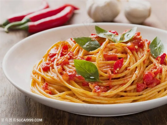 可口意大利面食物高清图片