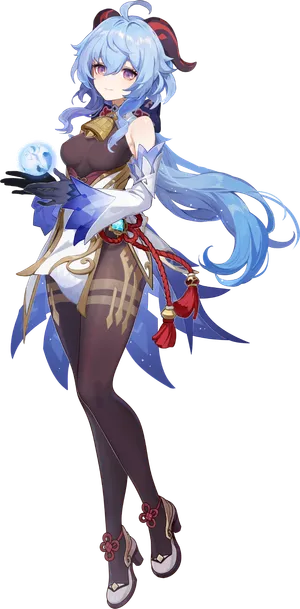 原神甘雨全身图免扣素材