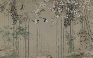  新中式背景墙 