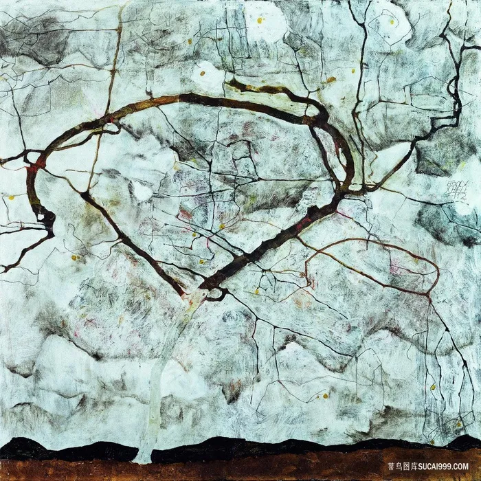 席勒秋树高清装饰画