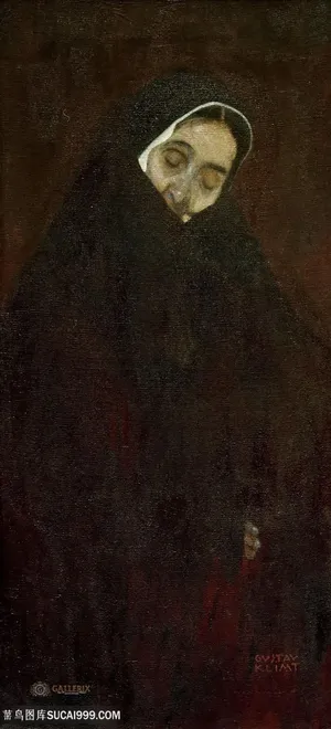 克里姆特油画修女挂画