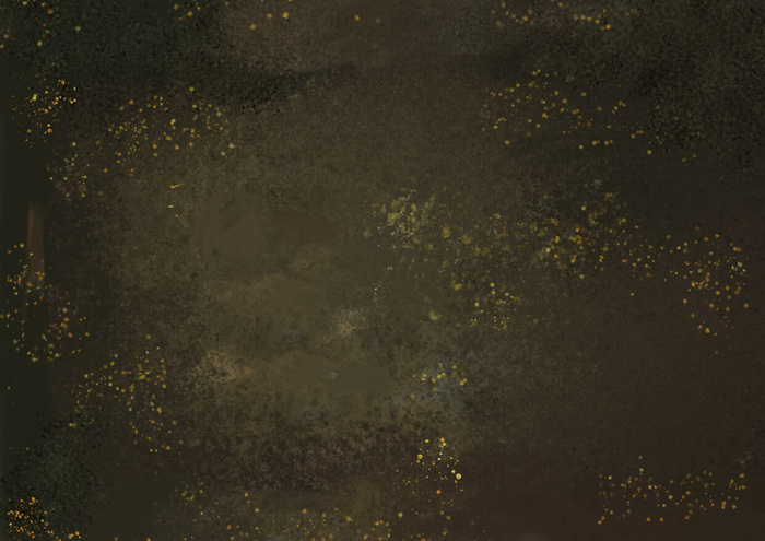 国潮中国风复古敦煌岩彩山水祥云插画烫金肌理背景PSD设计素材