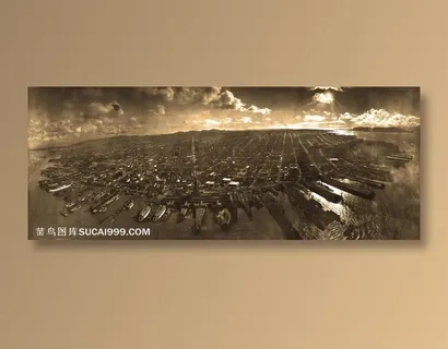 废墟之城楼群房子高楼