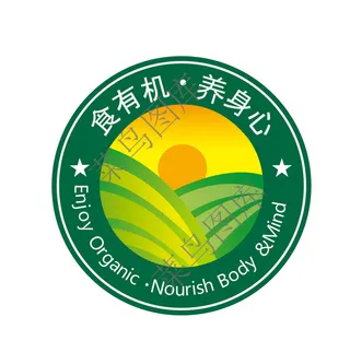 食有机，养身心图标矢量