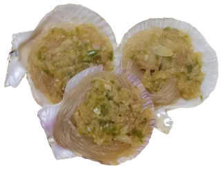 叠放蒜蓉粉丝扇贝瑶柱清蒸免抠元素实拍高清摄影食物素材元素