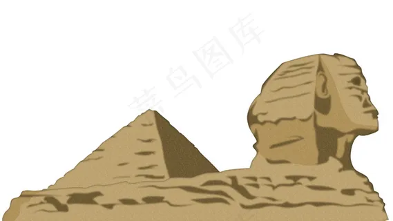 金字塔雕像卡通图片 金字塔雕像卡通图片