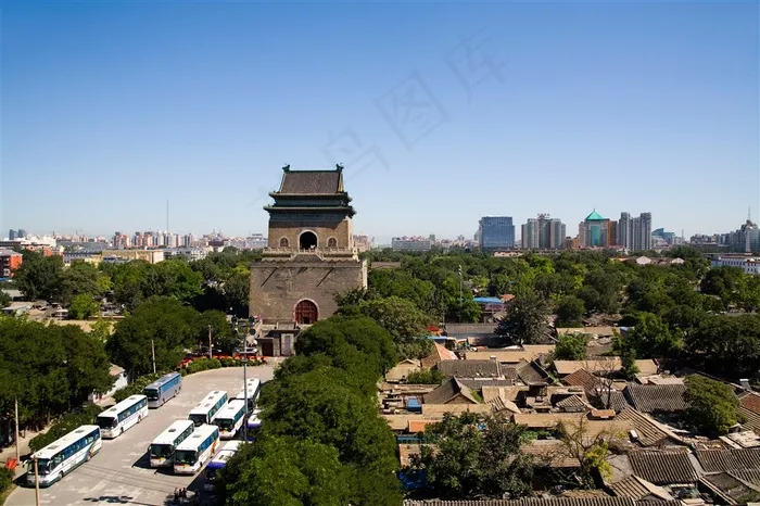 钟鼓楼风景建筑北京风景