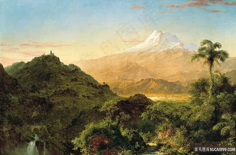 南美风景油画 南美风景油画