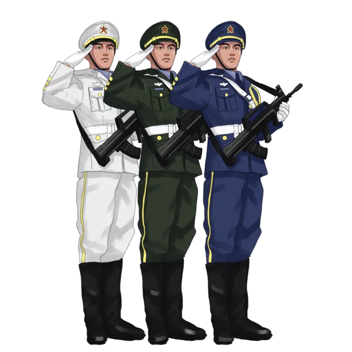 建军节军人形象
