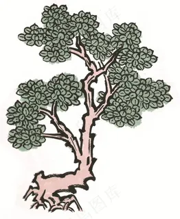 树国画图片素材