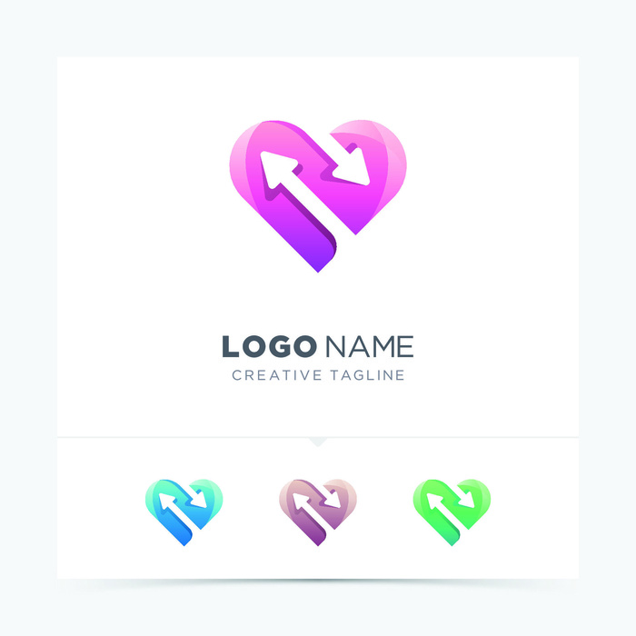 图标识标志公司字母企业商标品牌LOGO设计素材矢量模板