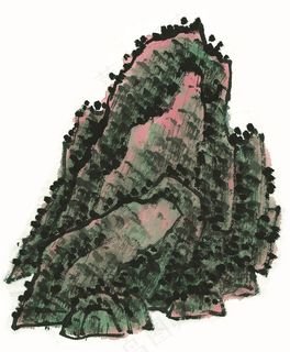 水墨山石美术绘画美图素材 水墨山石美术绘画美图素材