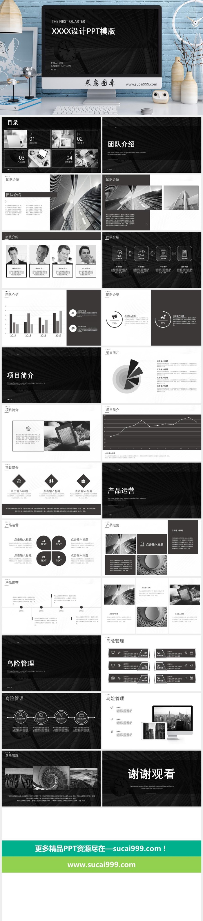 项目策划  工作总结  PPT模板