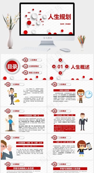 企业员工培训创意人生规划培训预览图