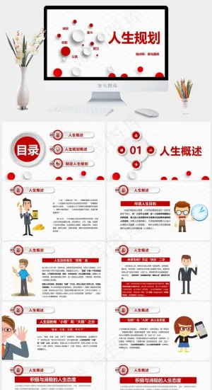 企业员工培训创意人生规划培训预览图