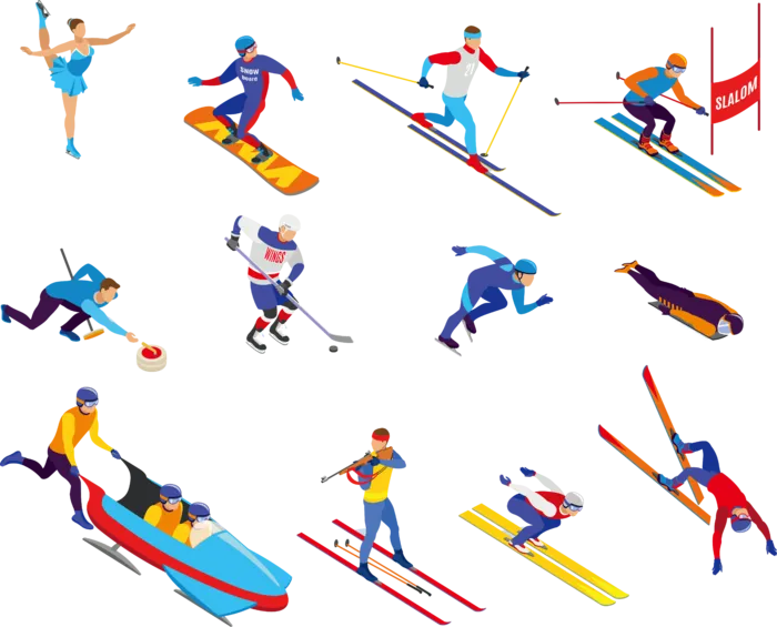 冬奥会|手绘|运动项目|2022|冰雪