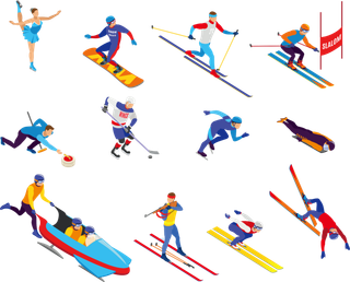 冬奥会|手绘|运动项目|2022|冰雪