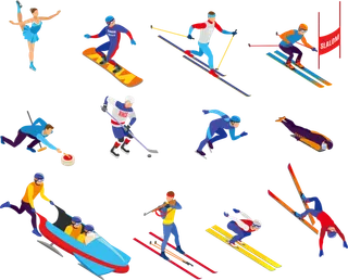 冬奥会|手绘|运动项目|2022|冰雪