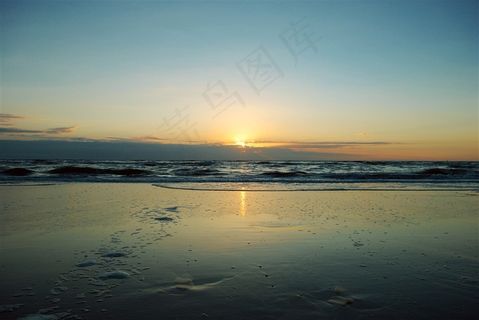 海边落日高清图片