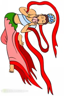 莫高窟舞蹈的飞天插画