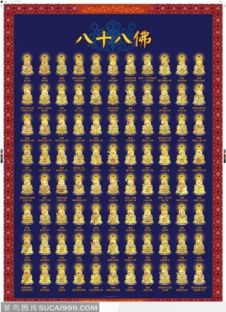 八十八佛高清图片