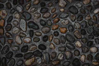 鹅软石路面图片