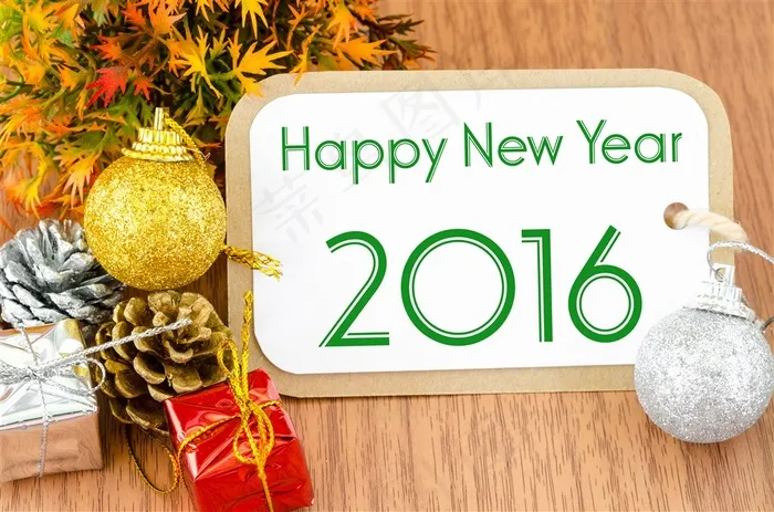 精美2016年与圣诞节装饰素材大图