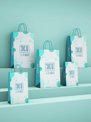 包装智能贴图样机VI效果PSD素材