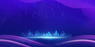 蓝色新闻发布会展板科技线条背景